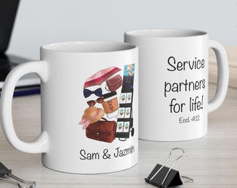 Service Partners for Life Mug, Gift for her/him, JW Pioneer Mugs, JW Gifts, Personalized mug, Pioneer School Gift Ideas, preaching car mugs