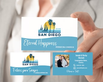 2026 Convention Contact Cards, JW Special Conventions Gift, Eternal Happiness, JW Contact Cards, Convention 2026, Presentation Cards