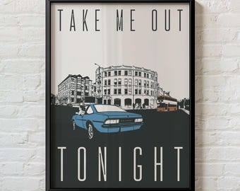 The Smiths Poster - Wall Art, Song Lyrics Print, Music Fan Gift, There Is a Light That Never Goes Out