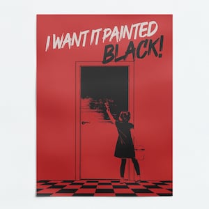 THE ROLLING STONES Poster - Paint It Black, Music Poster, Digital Art Print