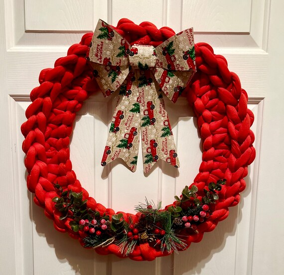Christmas Crochet Wreath