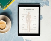Body Measurements, Fitness Planning, Body Measurement Tracker, Weight Loss Tracker, Downloadable Body Tracker, Printable Body Tracker