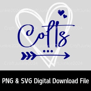 Colts png svg, Football png svg, sport png svg, Sublimation design, SVG & PNG