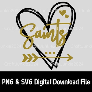 Saints png svg, Football png svg, sport png svg, Sublimation design, SVG & PNG