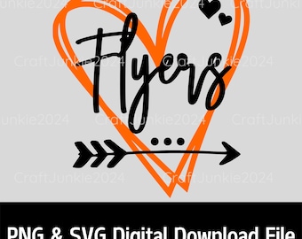 Flyers Hockey SVG PNG: Diseño deportivo de sublimación (descarga digital)