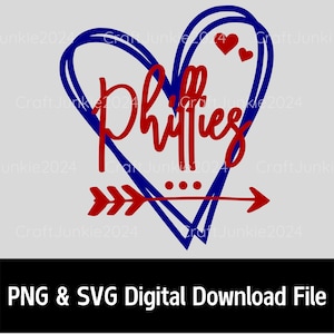 Phillies png svg, Baseball png svg, sport png svg, Sublimation design, SVG & PNG