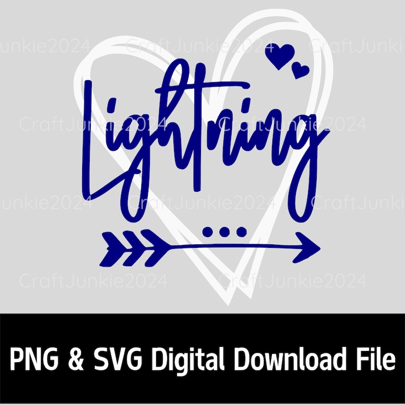 Lightning Hockey Sport Design (SVG, PNG Digital Download) - Etsy