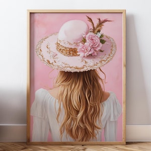 Cowgirl Wall Art Pink Western Print For Girls Wall Decor Cowgirl Print Woman Poster Trendy Western Poster Printable Girly Print Cowboy Print