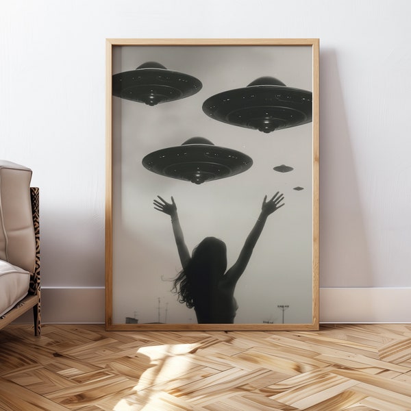 Ufo Poster Etsy