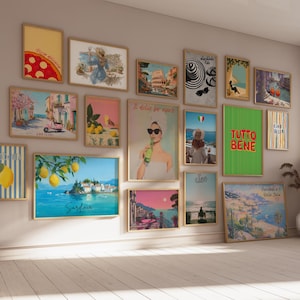 300 Italian Travel Prints Wall Art Italy Posters Travel Printable Art City Landscape Art Italian Quote Poster La Dolce Vita Print Aesthetic