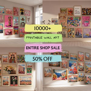 10000+ Maximalist Wall Art Galeriewand-Set Trendige Poster Vintage Gemälde Galerie Wandkunst Maximalist Prints ästhetische druckbare Poster