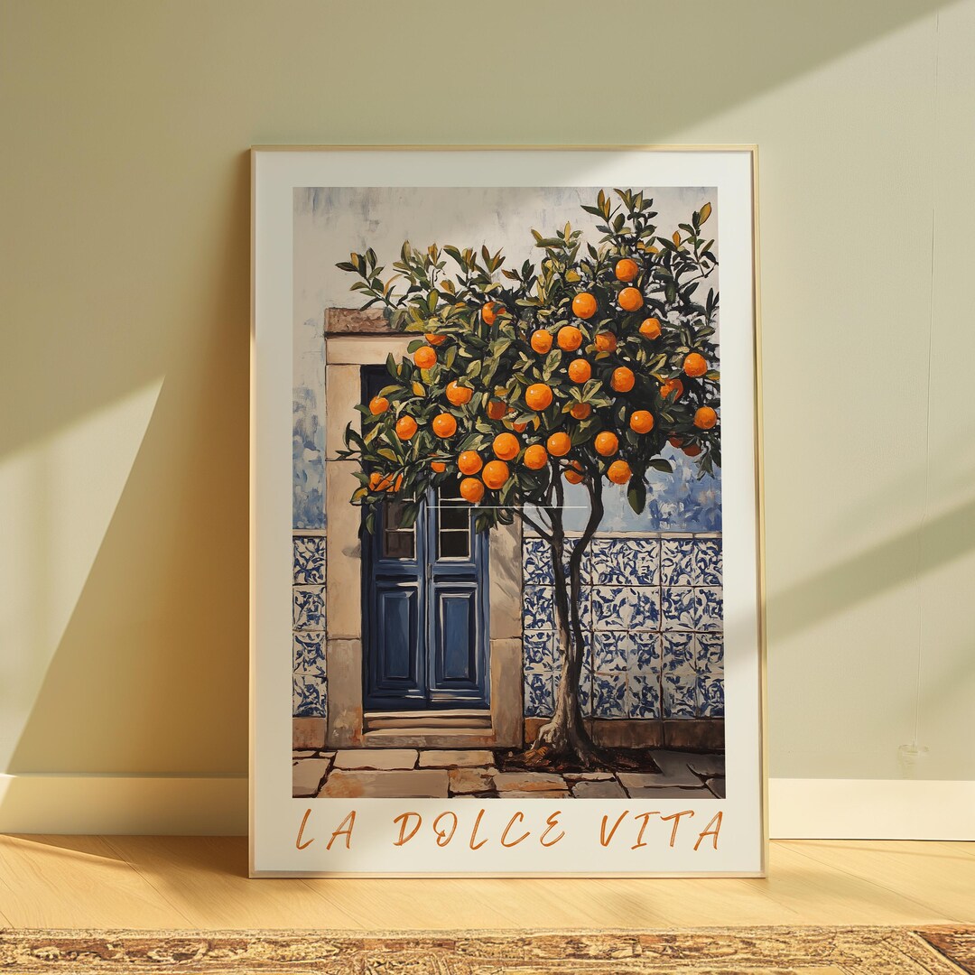 La Dolce Vita Wall Art Print Mediterranean Wall Decor Italian Painting ...