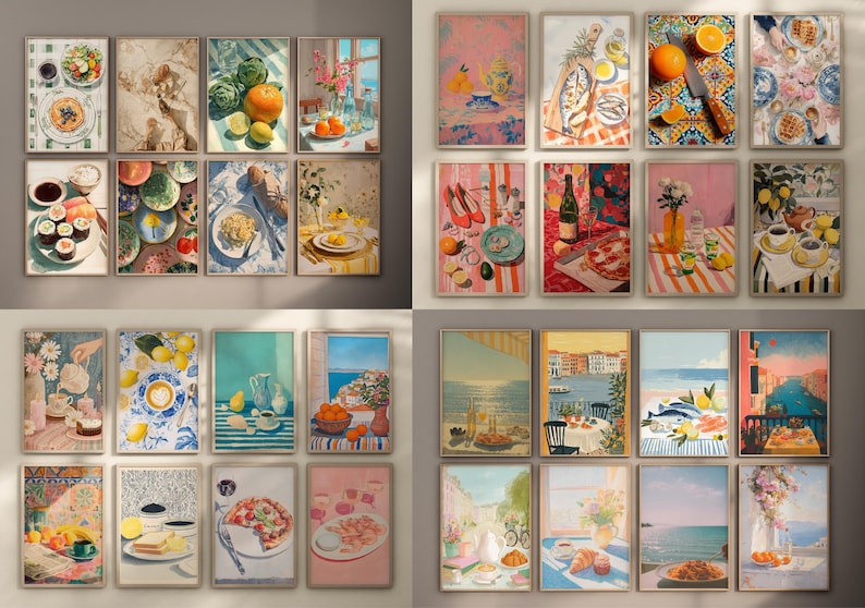 500+ Kitchen Wall Prints Set Of Kitchen Posters For Wall Decor Dining Room Art Print Food Wall Art Bar Cart Posters Original Printable Art image 8