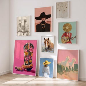 270 Western Wall Prints Cowgirl Poster Western Posters Desert Print Wild West Wall Art Pink Western Art Cowboy Prints Girly Poster Printable image 14
