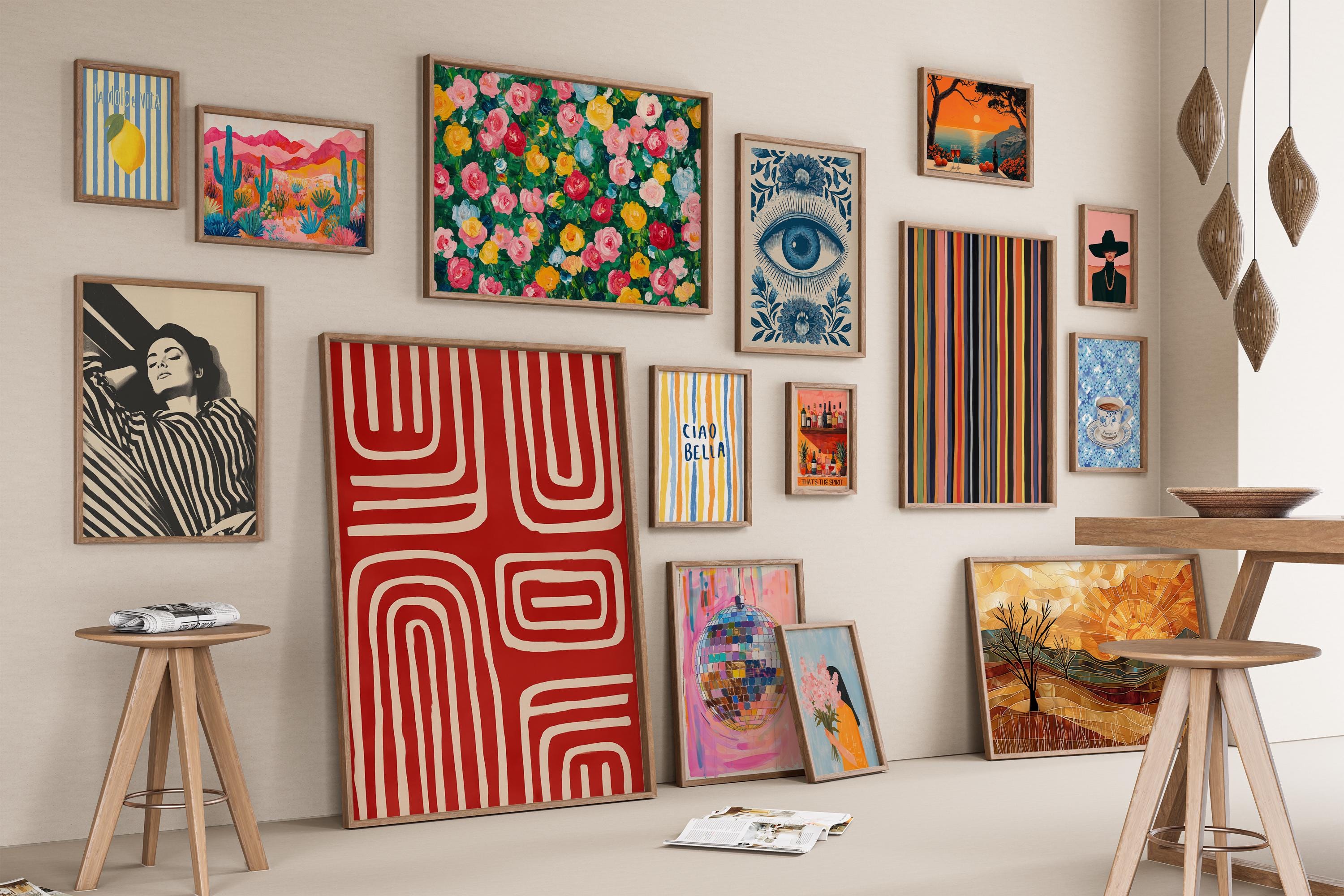 20000 Gallery Wall Art Printable Posters Trendy Wall Decor Retro