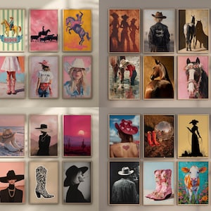 270 Western Wall Prints Cowgirl Poster Western Posters Desert Print Wild West Wall Art Pink Western Art Cowboy Prints Girly Poster Printable image 10