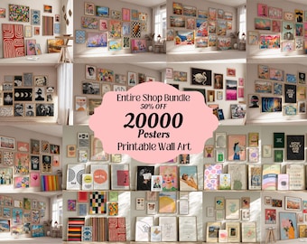 20000+ Maximalist Wall Art Gallery Wall Set Trendy Posters Vintage Paintings Gallery Wall Art Maximalist Prints Aesthetic Printable Posters
