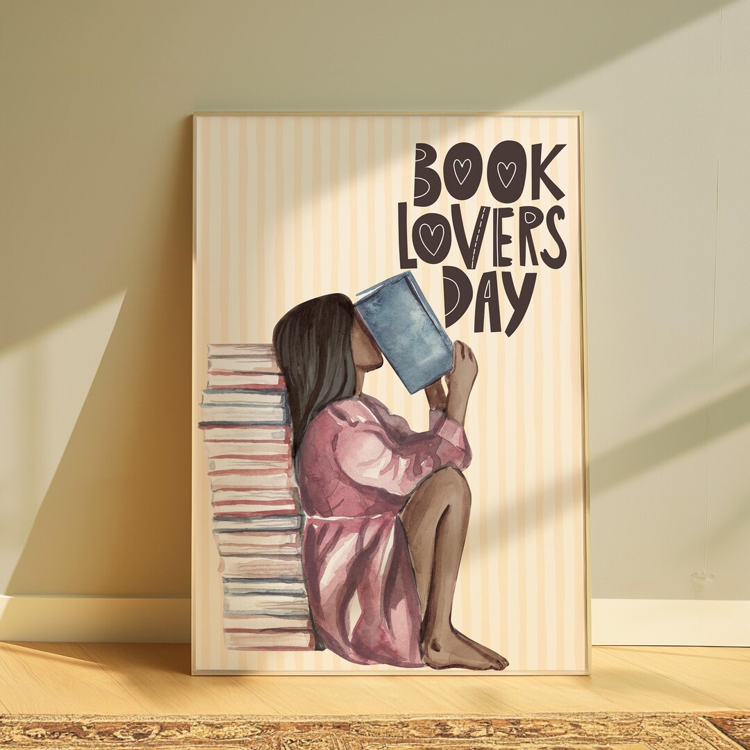 Book Lovers Wall Poster | Library Wall Art | Reading Nook Decor ...