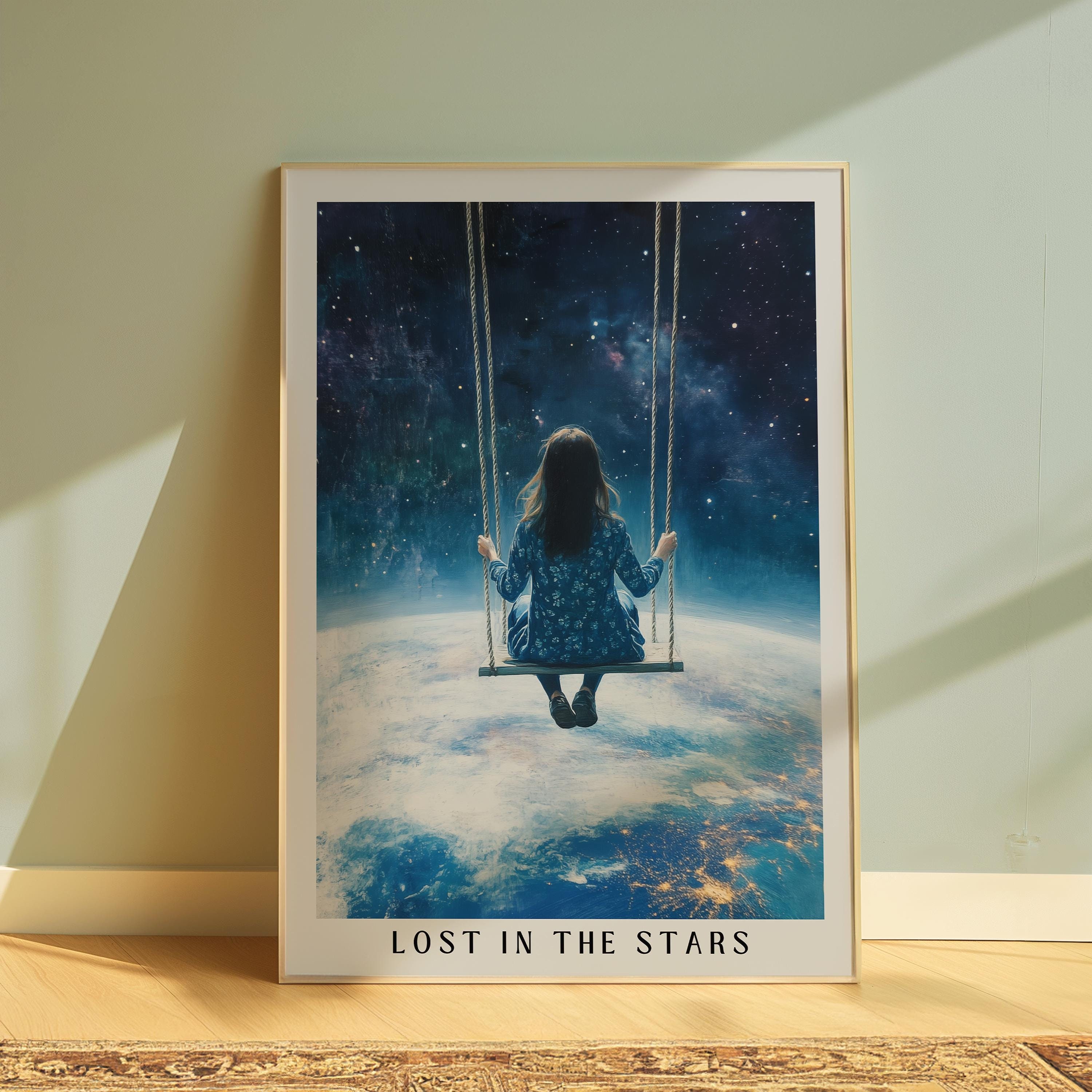 Dreamy Surreal Space Art Print for Wall Decor Printable Space Poster ...