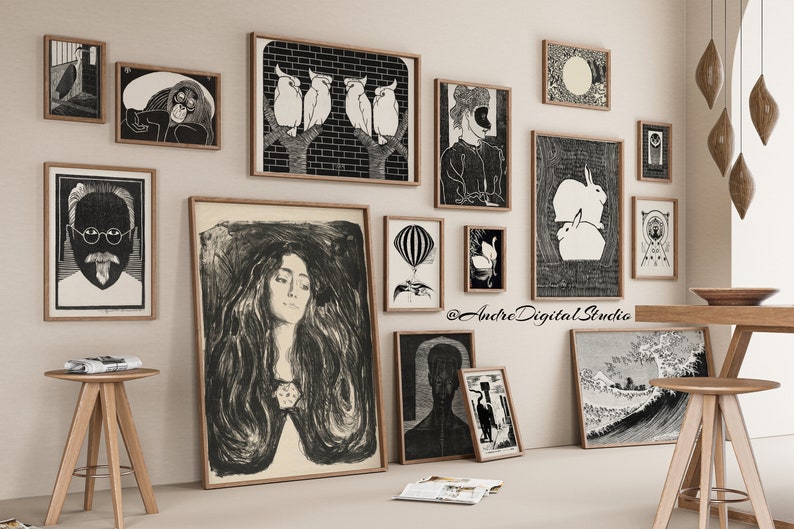 500 Printable Black and White Posters Wall Art Black and - Etsy Australia