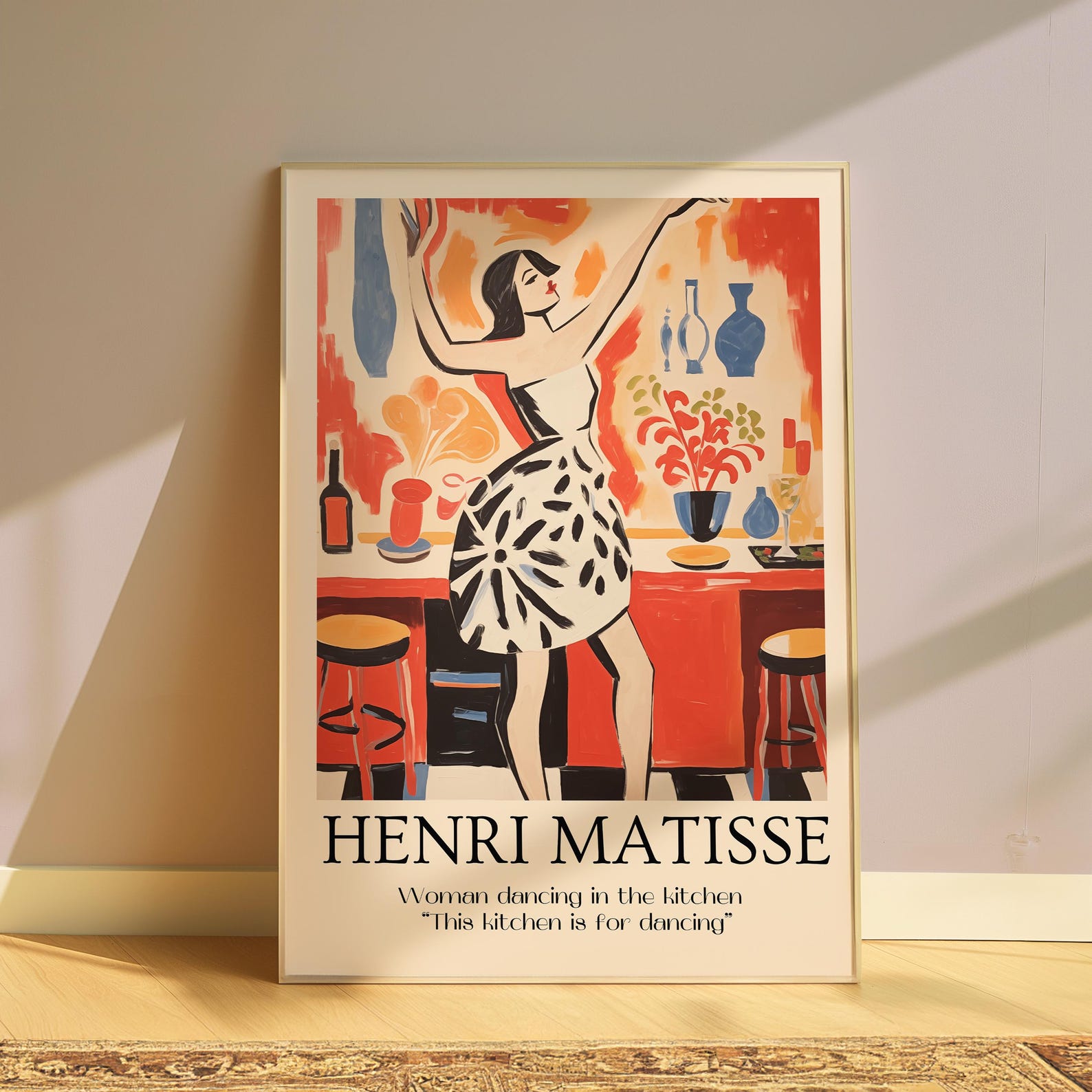 Matisse Kitchen Henri Matisse Kitchen Art Print, Woman Dancing, Trendy Home Decor ...