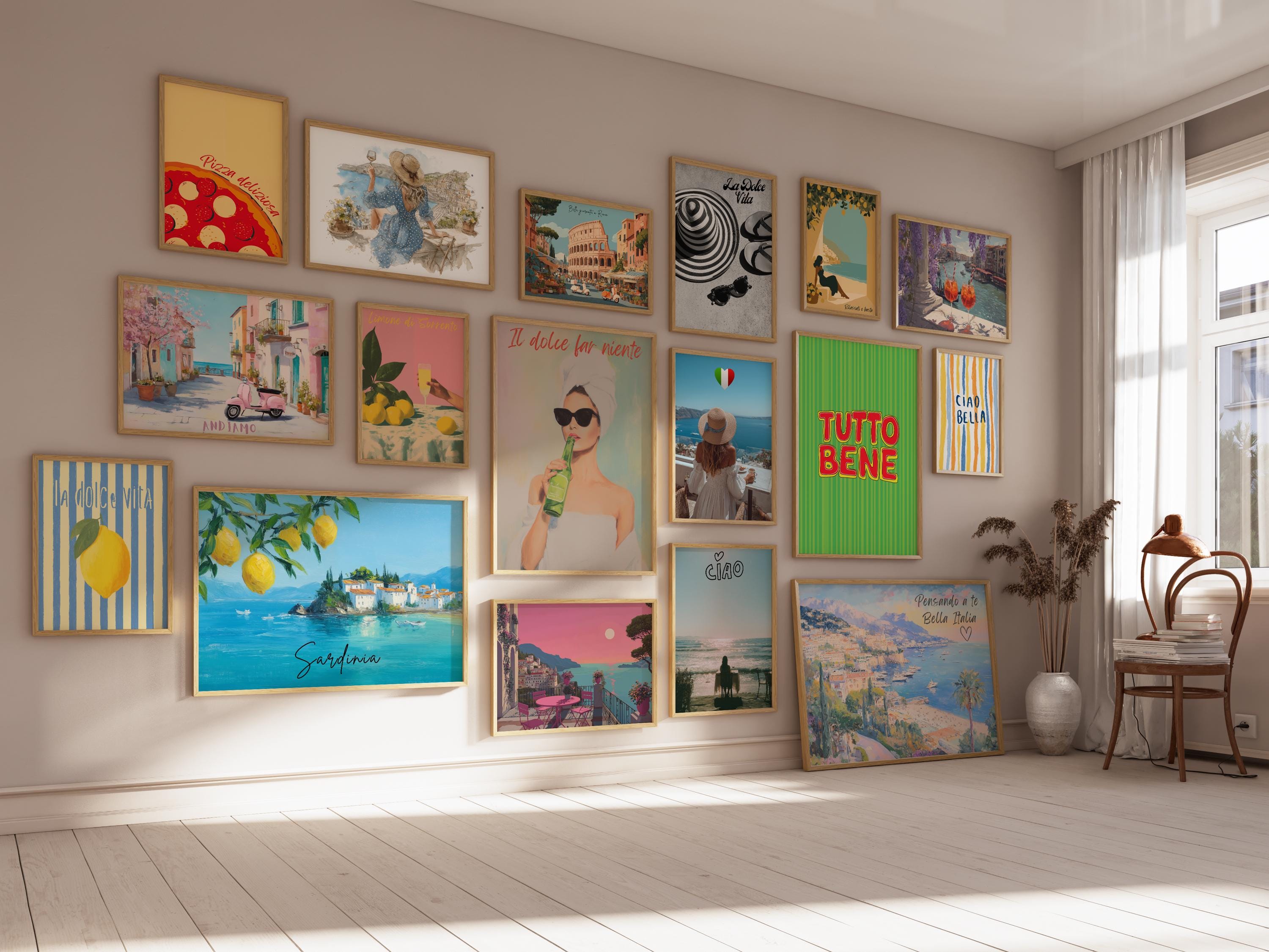 300 Italian Travel Prints Wall Art Italy Posters Travel Printable