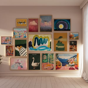 20000 Gallery Wall Set Eclectic Maximalist Gallery Art Printable Trendy Posters Aesthetic Wall Prints Download Bundle Wall Art Retro Posters image 12