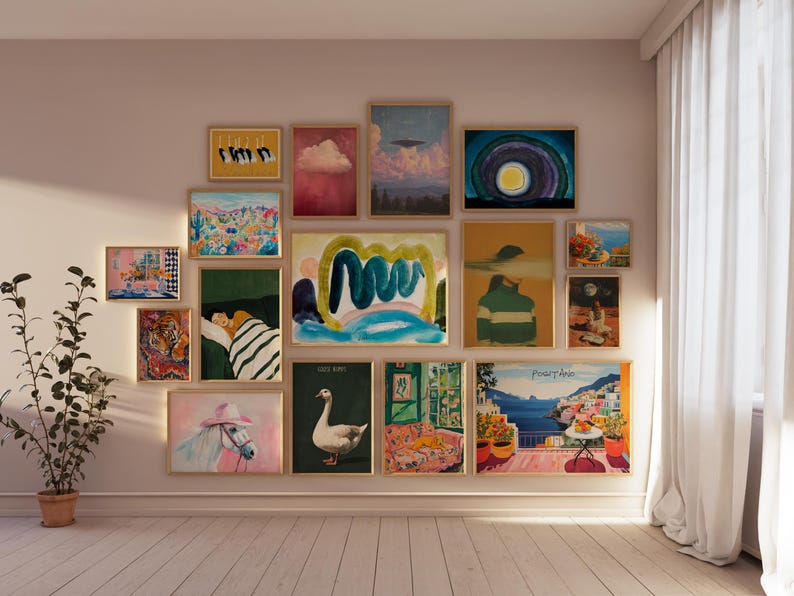 20000 Gallery Wall Set Eclectic Maximalist Gallery Art Printable Trendy Posters Aesthetic Wall Prints Download Bundle Wall Art Retro Posters image 12
