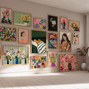 20000 Gallery Wall Set Eclectic Maximalist Gallery Art Printable Trendy Posters Aesthetic Wall Prints Download Bundle Wall Art Retro Posters image 18