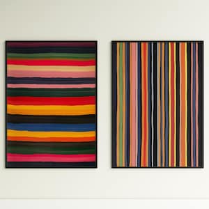 Vibrant Abstract Striped Art Print Modern Minimalist Wall Decor Colorful Posters Gallery Wall Art For Apartment Wall Art Printable Paintings