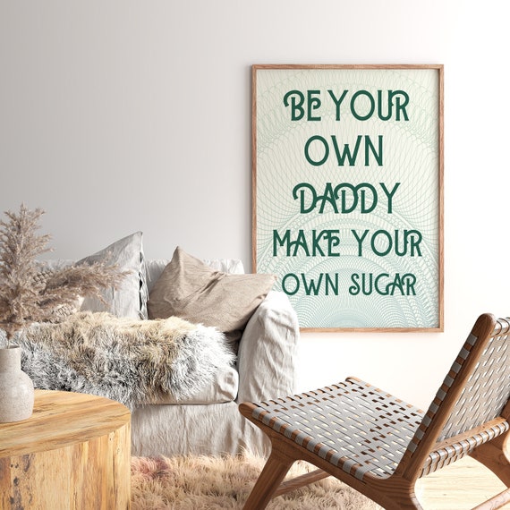 Trendy Aesthetic Poster, Quote Wall Art, Minimalist Funny Room Decor, Playful Attitude, Vibrant Design, Printable Wall Decor