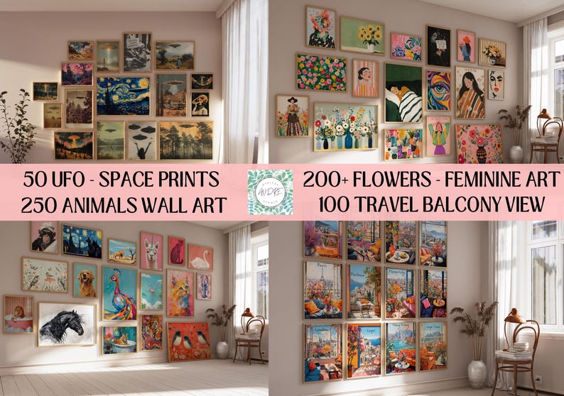 20000 Gallery Set Of Printable Wall Art Trendy Retro Prints Maximalist Eclectic Aesthetic Vintage Posters Bundle Print Download Original Art image 12