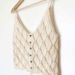 Leaf Top - Strickanleitung von TheKnitStitch (German)