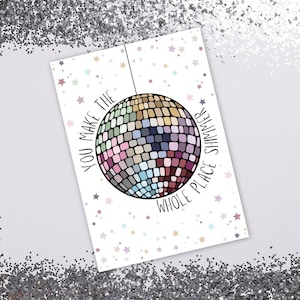 Printable Card, You Make The Whole Place Shimmer Card, Birthday Card, Eras Inspired Card, Swiftie Inspired Card, Greeting Card