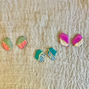 Kintsugi-inspired studs earrings 2