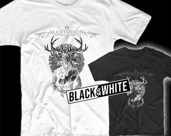 Mastodon Blood Mountain band poster album cover metal hard rock music T Shirt all sizes S-5XL men's White