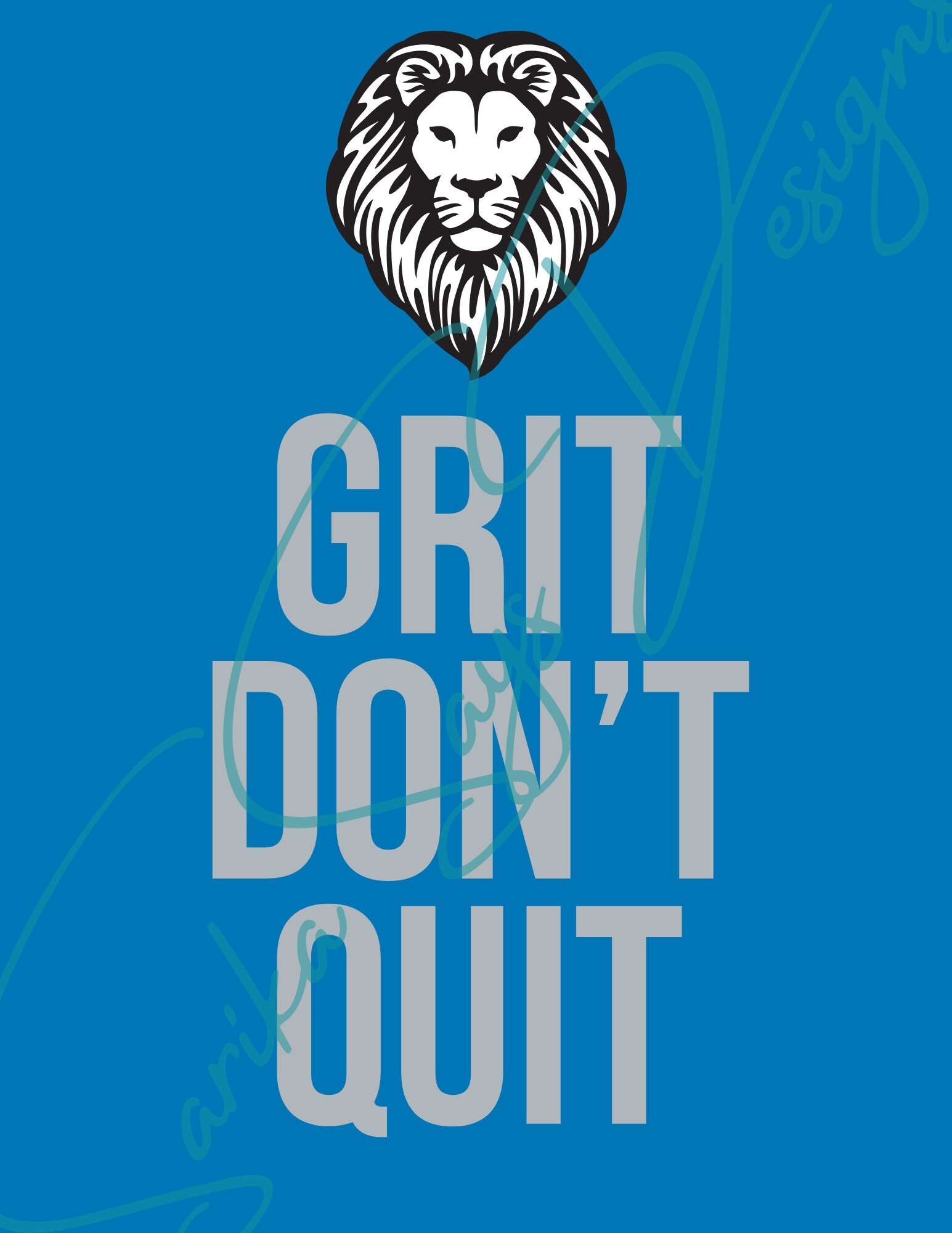 Detroit Lions Instant Download Design Grit Don't Quit Perfect Gift for ...