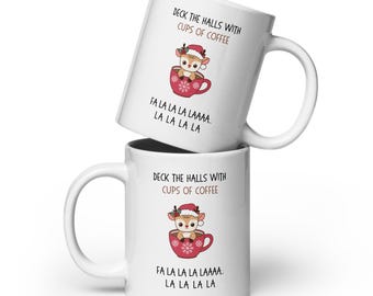 Taza de café "Deck the Halls"