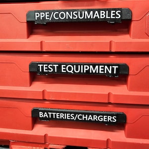 Custom Milwaukee Packout Drawer Labels