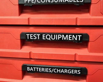 Custom Milwaukee Packout Drawer Labels