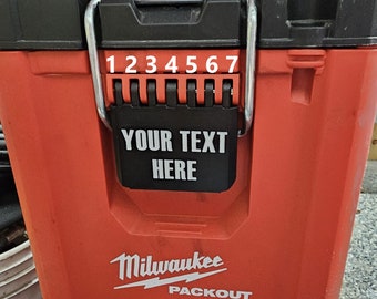 Packout Organizer Latch Label - 7 Joint