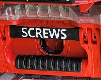 Packout Organizer Labels - 4" Hinged Handles -