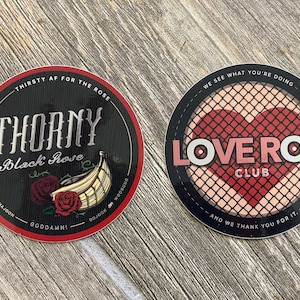 Thirsty Rose vinyl sticker set