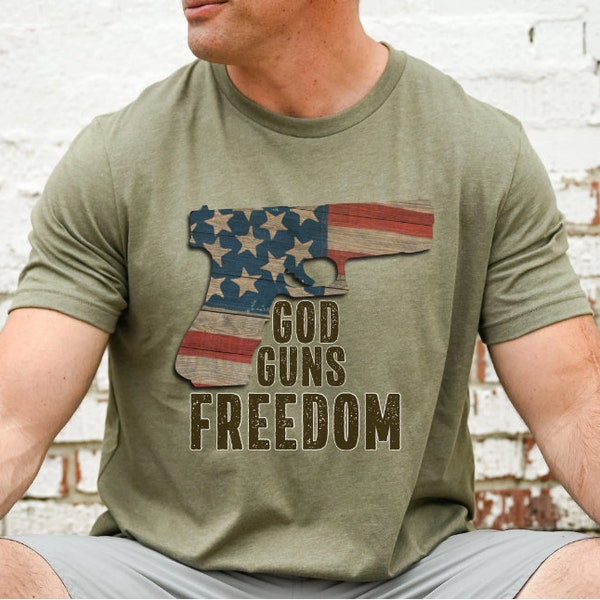 God Guns Freedom DTF Print