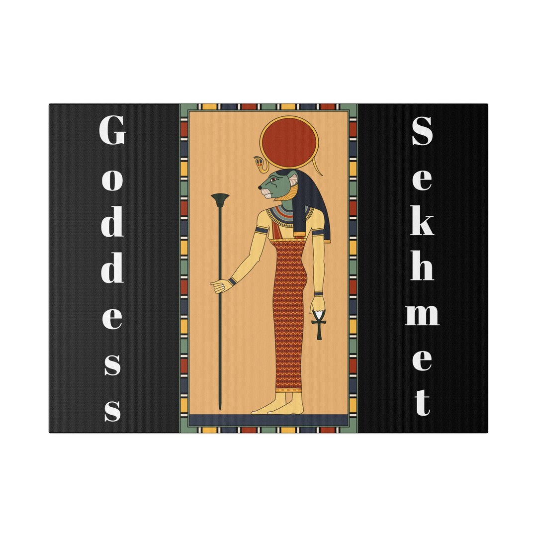 Ancient Egyptian Goddess Sekhmet Wall Art Matte Canvas, Stretched, 0.75 ...