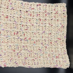Crochet Waffle Stitch Dishcloth