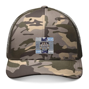 Embroidered Camouflage Trucker Hat: Military Style Camo Snapback