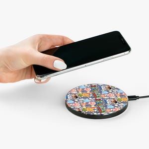 Cargador inalámbrico para el regreso a clases, cargador portátil para teléfono, útiles escolares, accesorios tecnológicos, base de carga