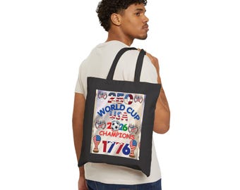 USA World Cup Champions 1776 Tote Bag | Patriotic Soccer 2026