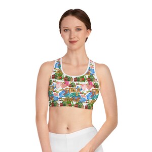 Colorful Girls Sports Bra: Moisture-Wicking Athletic Wear